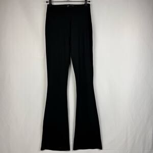 ZARA High Rise Flare Black Stretch Pants NWT Size M